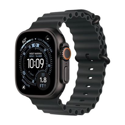 Watch Apple Watch Ultra 3 (2025) 5G 49mm Black Titanium Case with Ocean Band - Black