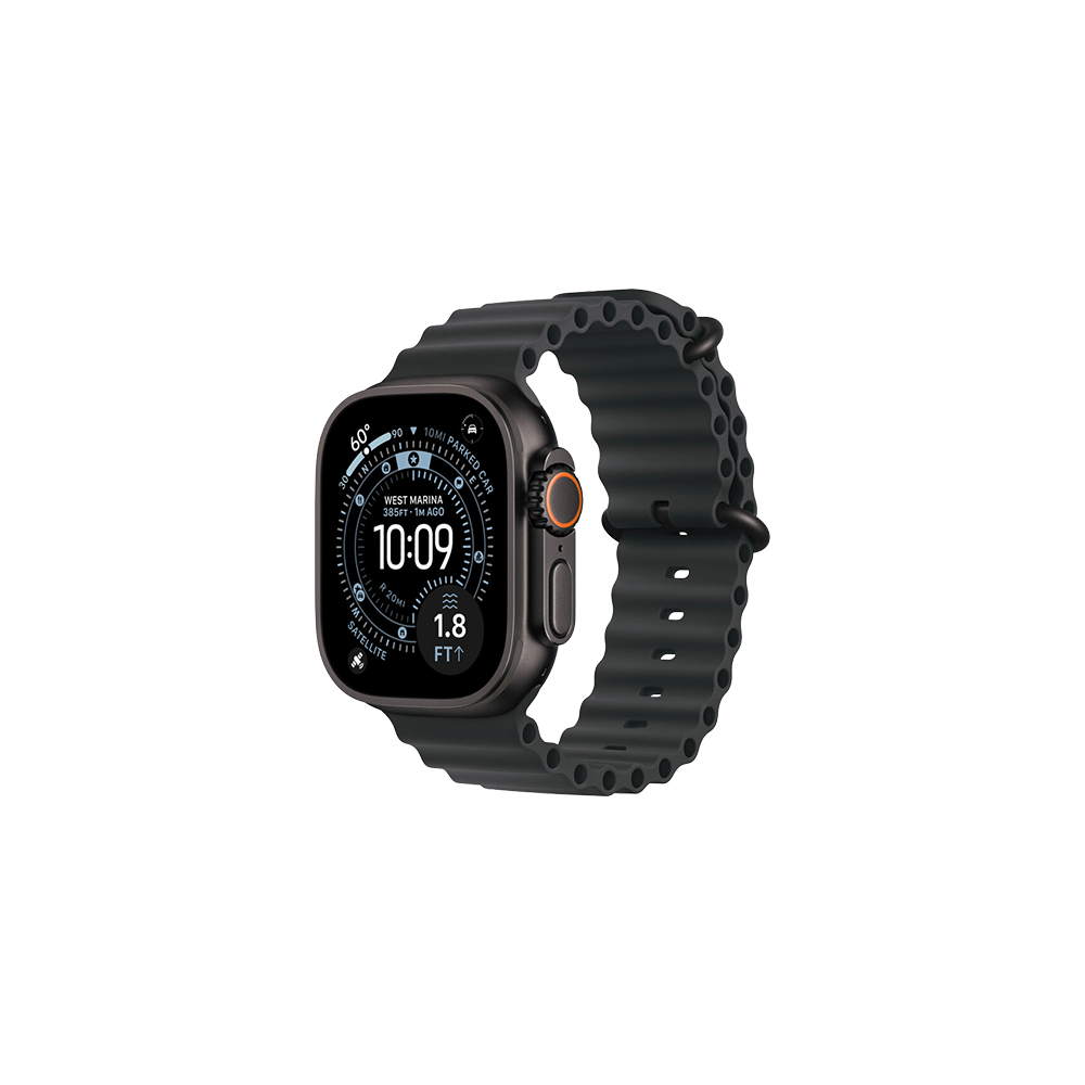 Watch Apple Watch Ultra 3 (2025) 5G 49mm Black Titanium Case with Ocean Band - Black
