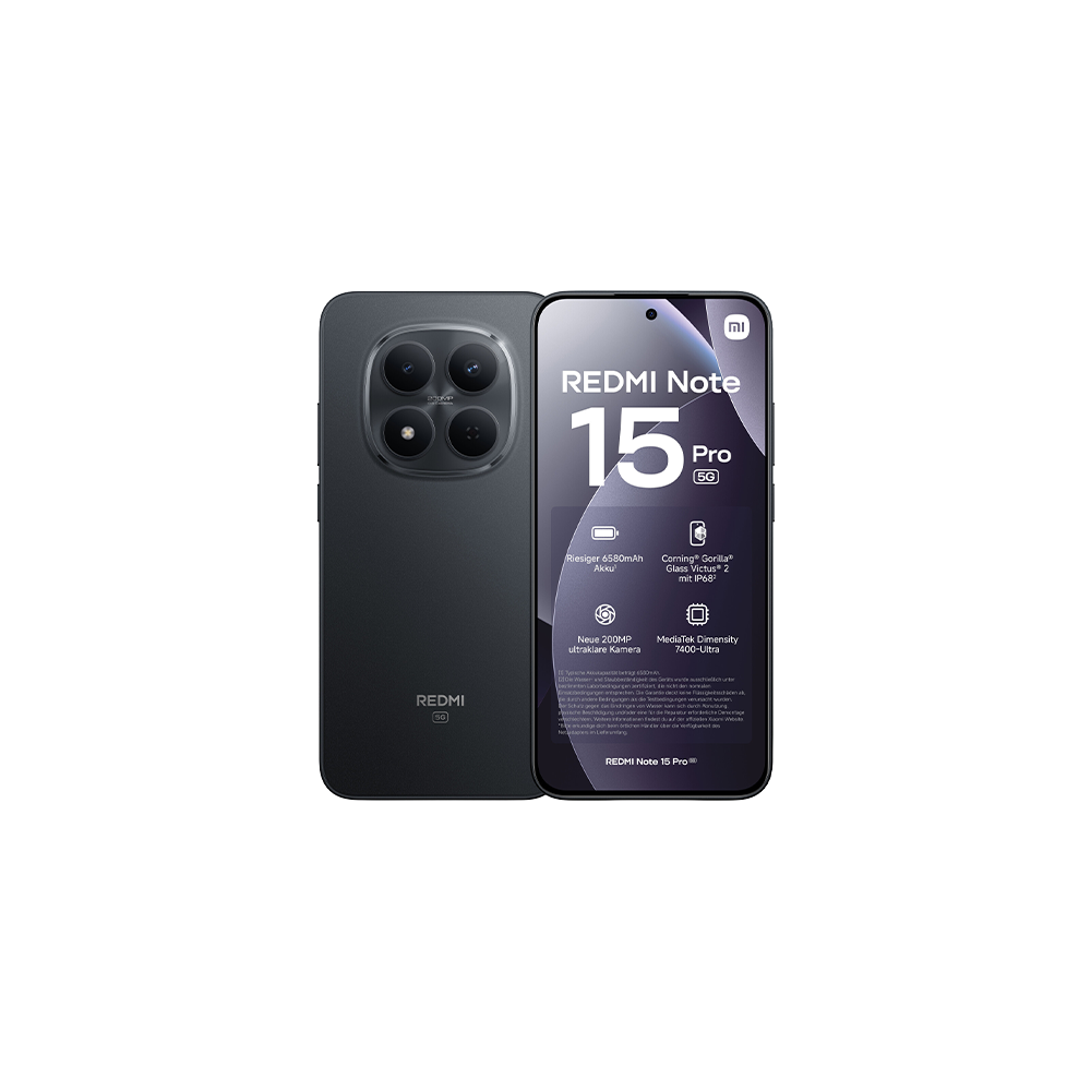 Xiaomi Redmi Note 15 Pro 5G Dual Sim 8GB RAM 256GB - Black