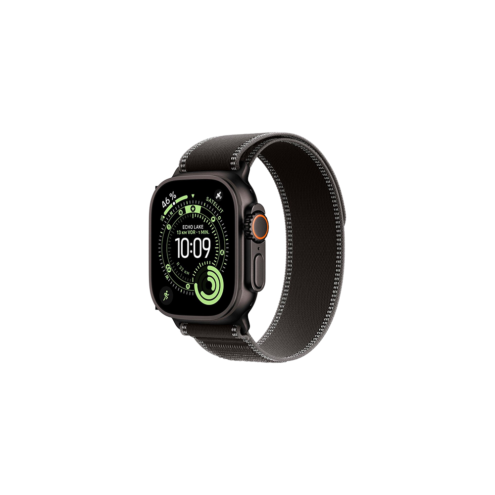 Watch Apple Watch Ultra 3 (2025) 5G 49mm Black Titanium Case with Trail Loop M/L - Black/Charcoal