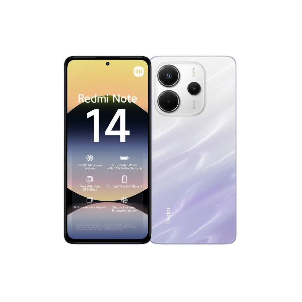 Xiaomi Redmi Note 14 4G Dual Sim 6GB RAM 128GB - Mist Purple