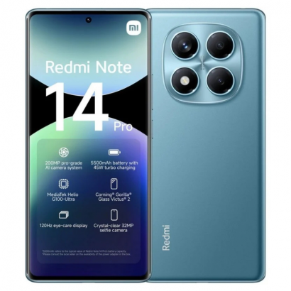 Xiaomi Redmi Note 14 Pro 4G Dual Sim 12GB RAM 512GB - Ocean Blue